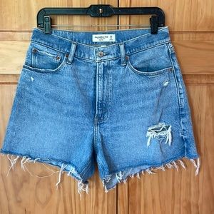 Abercrombie & Fitch Curve Love High Rise The 4” Mom Short size 29/8